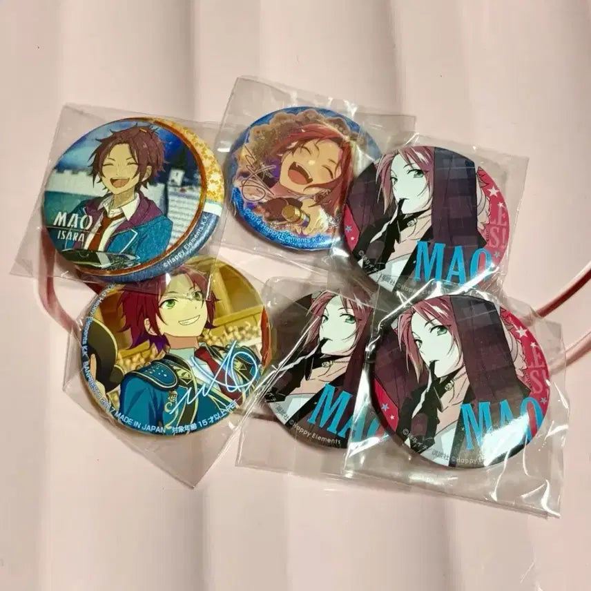 [BUNJANG] Ensemble Stars Isaara Mao Bundle Set Badges / 앙스타 이사라 마오 뱃지 일괄