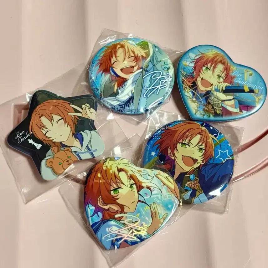 [BUNJANG] Ensemble Stars Tsukinnaga Leo Badge Bundle Set / 앙스타 츠키나가 레오 뱃지 일괄
