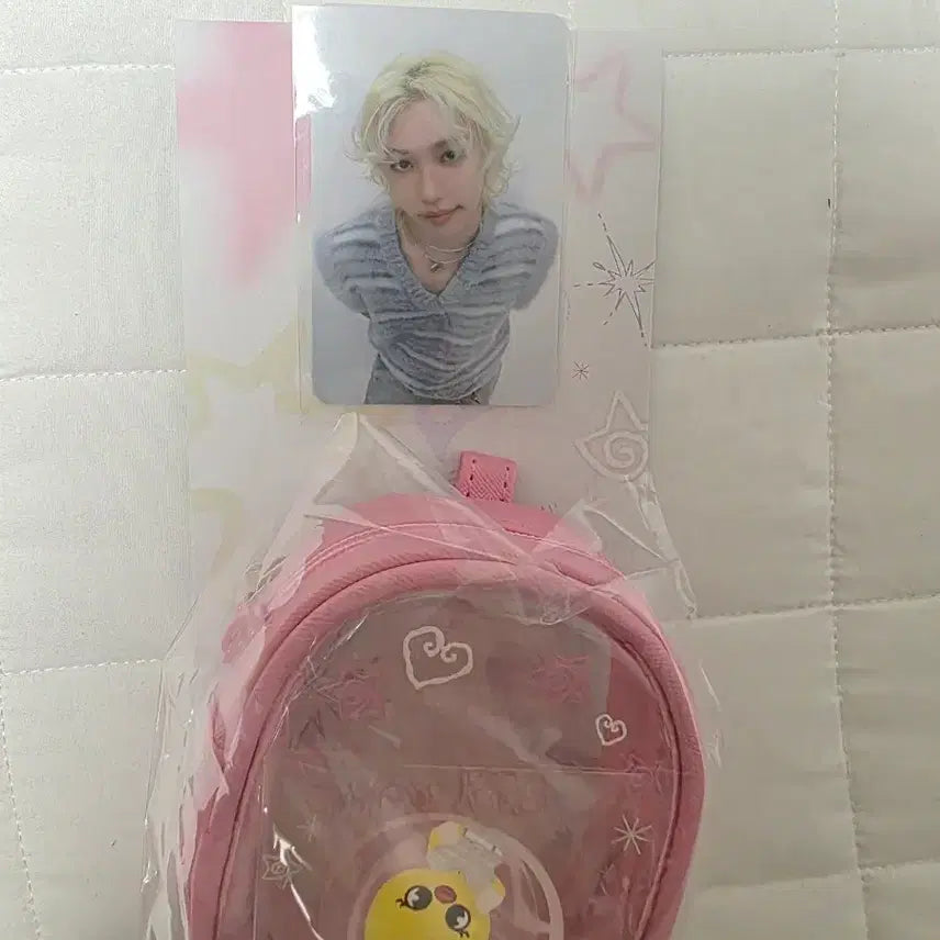 [BUNJANG] Stray Kids Skzoo BbokAri PVC Pouch with Felix Photocard / 스트레이키즈 스키즈 뽁아리 PVC 스키주 파우치 필릭스 포카 포함 새제품