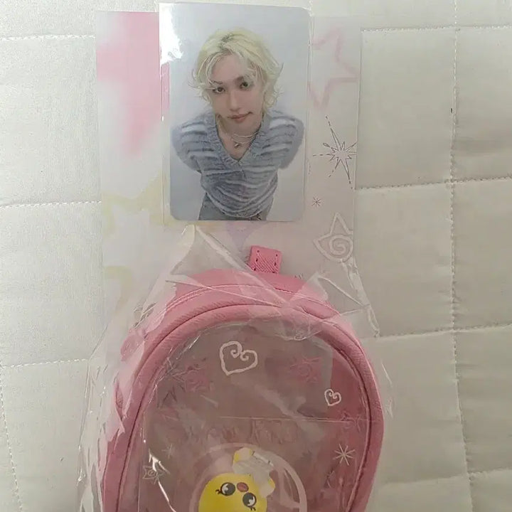 [BUNJANG] Stray Kids Skzoo BbokAri PVC Pouch with Felix Photocard / 스트레이키즈 스키즈 뽁아리 PVC 스키주 파우치 필릭스 포카 포함 새제품