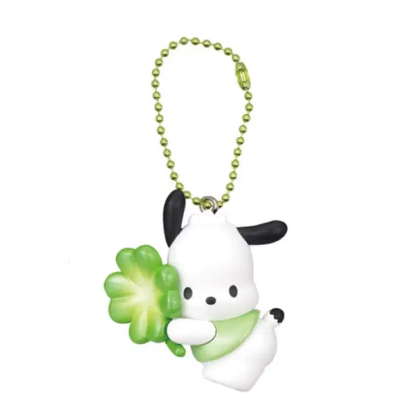 [BUNJANG] Sanrio Four-Leaf Clover Gacha Keyring Pochacco / 현물) 산리오 네잎클로버 가챠 키링 포차코