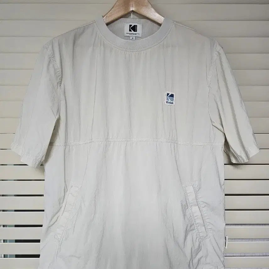 [BUNJANG] Kodak Core Woven T-Shirt Beige Size M / 코닥 코어 우븐 반팔티셔츠 M