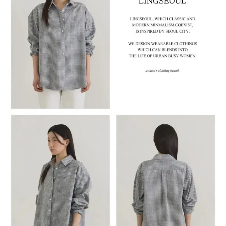 [BUNJANG] LINGSEOUL Classic Check Shirt / 링서울 LINGSEOUL 클래식 체크 셔츠