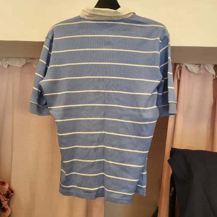 [SOLD OUT] 폴로 랄프로렌 스트라이프 반팔 카라티 블루