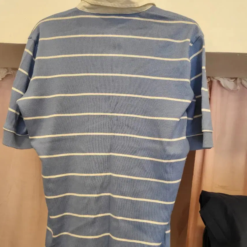[SOLD OUT] 폴로 랄프로렌 스트라이프 반팔 카라티 블루