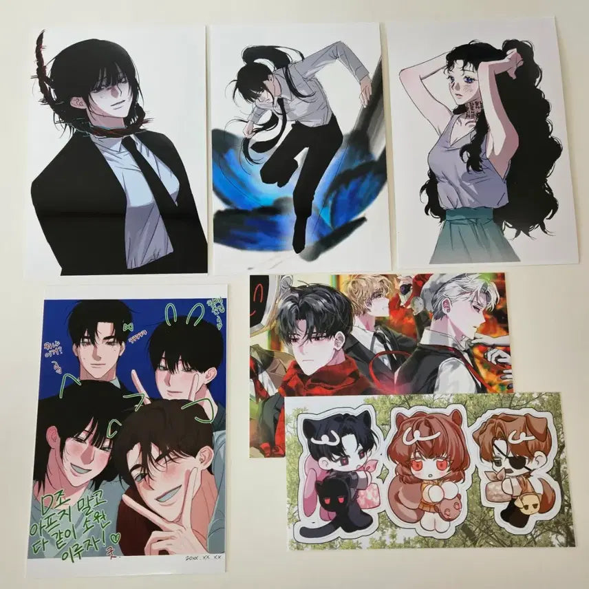 [BUNJANG] Ghost Story Office PB Postcard + Sticker Set / 괴담출근 프박 엽서+스티커