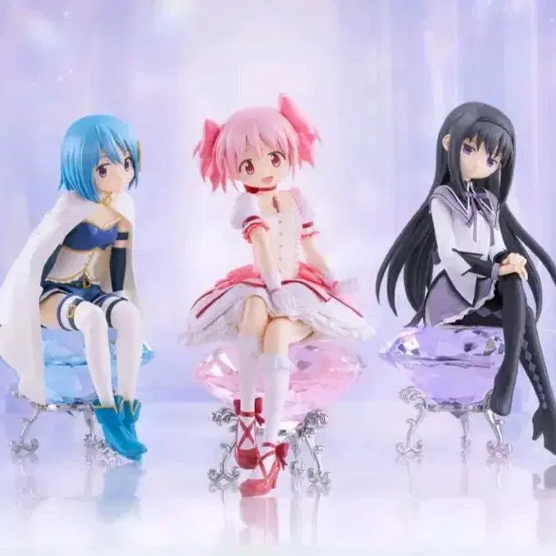 [BUNJANG] Madoka Magica Noodle Stopper Figure with Gem Stand / (색상선택가능) 마마마 누들스토퍼 피규어 보석 장식 받침대