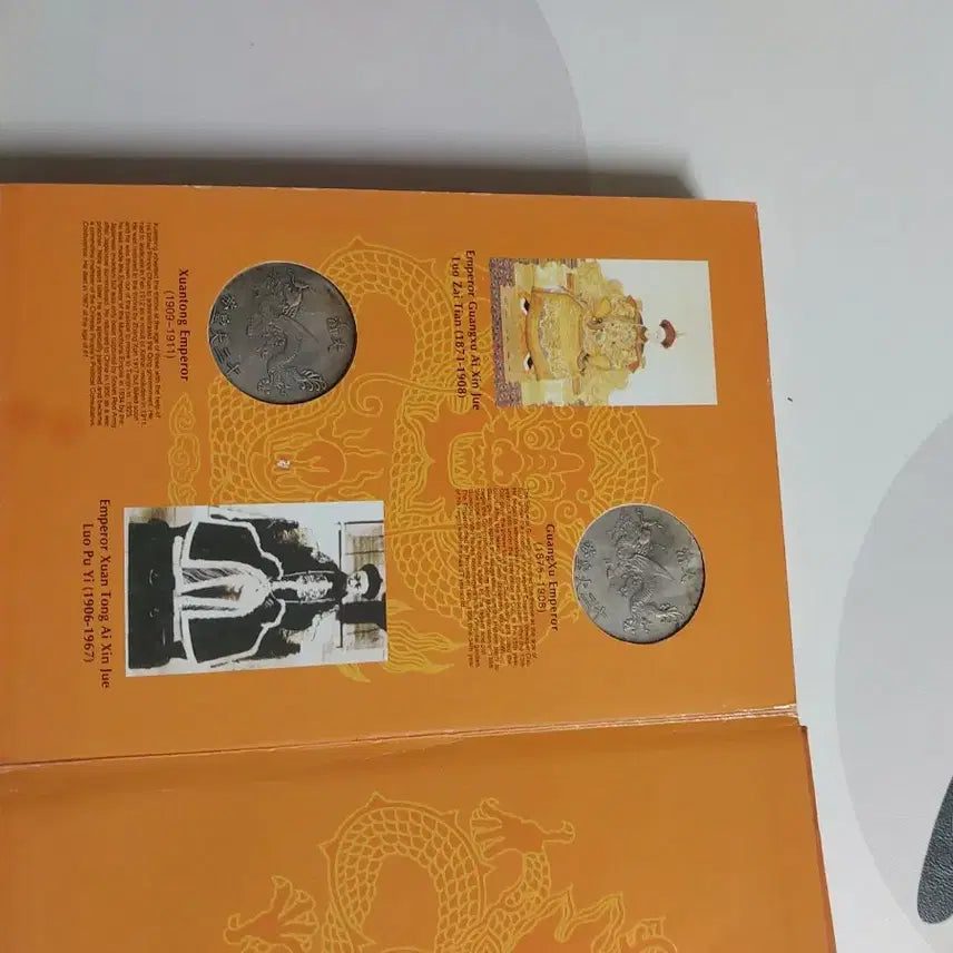 [BUNJANG] Qing Dynasty 12th Emperor Historical Records Book with 12 Coins / 청나라 12대 황제 역사서 총12개주화