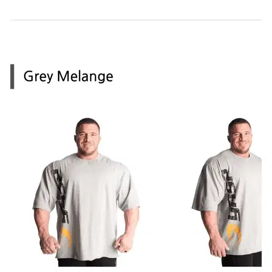 [BUNJANG] GASP Gray Mélange Short Sleeve T-Shirt (L) / GASP 그레이 멜란지 반팔 티셔츠 L사이즈