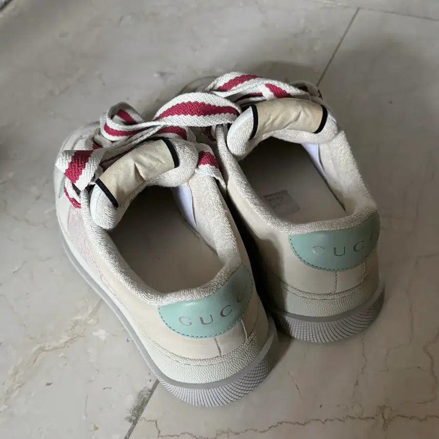 [BUNJANG] Gucci GG Screener Sneakers Pink Size 35.5 / 원가 160) 구찌 GG 스크리너 스니커즈 35.5 핑크