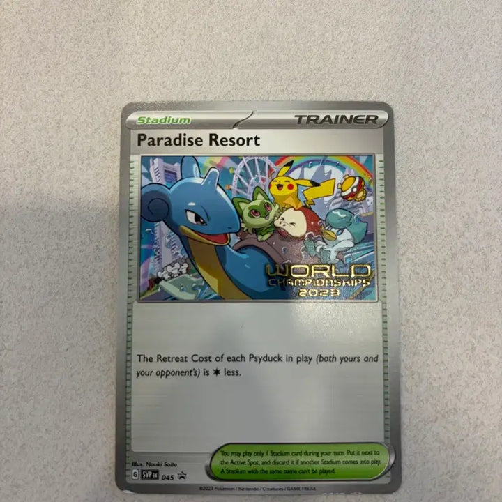 [BUNJANG] Pokemon Card Paradise Resort 2023 World Championship English Edition Rare Card / (희귀카드) 포켓몬 카드 파라다이스 리조트 2023 월드챔피언십 프로모 영문판 북미