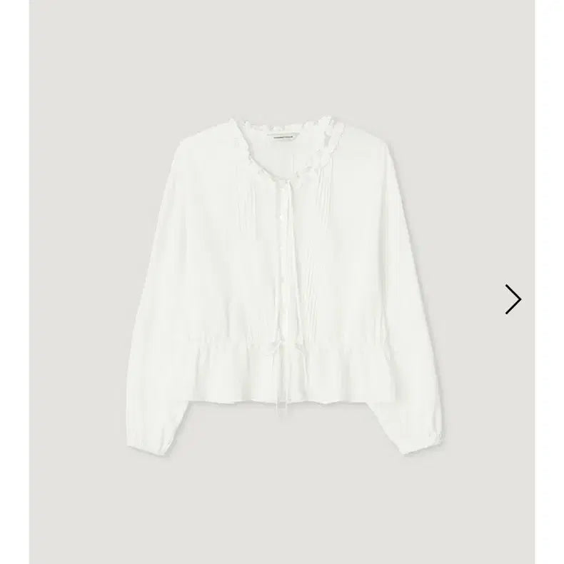 [SOLD OUT] 망고매니플리즈 ONCE FRILL BLOUSE_WHITE