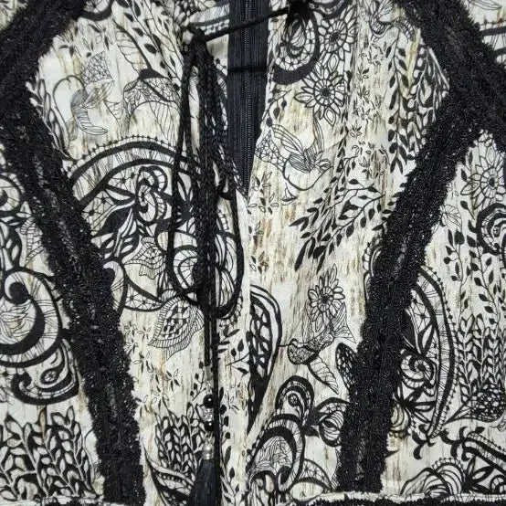 [BUNJANG] Paisley Pattern Long Dress XL / 패턴 롱 원피스 XL