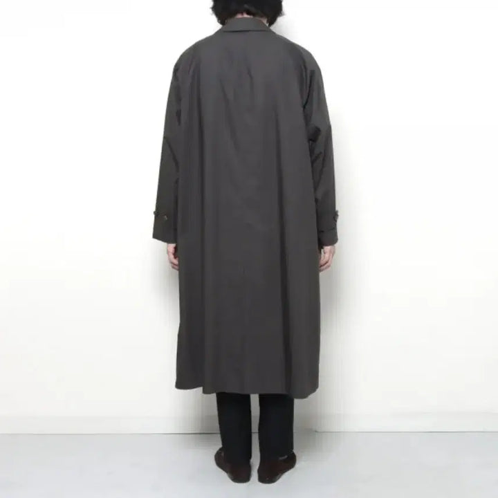 [BUNJANG] Shota Suvin Cotton Typewriter Balmacaan Coat Dark Brown Size 6 / 시오타 수빈코튼 타입라이터 발마칸 코트 6