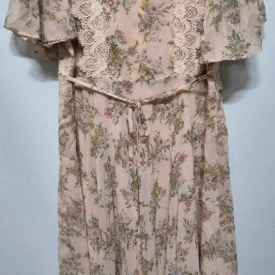 [BUNJANG] Floral Chiffon Long Dress XL / 플로럴 쉬폰 롱 원피스 XL