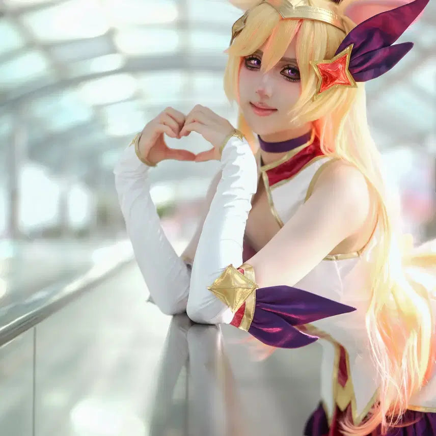[BUNJANG] League of Legends Star Guardian Ahri Cosplay Set / 롤 별수호자 아리 코스프레 풀셋