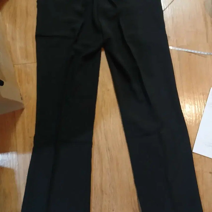 [BUNJANG] Black Flare Slacks - Summer Trousers / 새상품.블랙슬랙스/S.여름바지