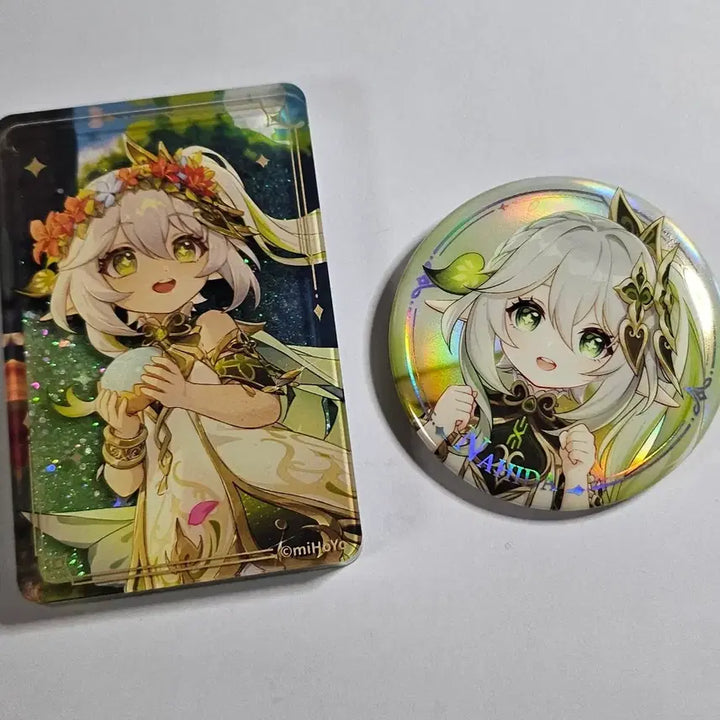 [BUNJANG] Genshin Impact Kusanali Similar Corotta + Can Badge Bundle Set / 원신 나히다 유사 코롯타 + 캔뱃지 (일괄)