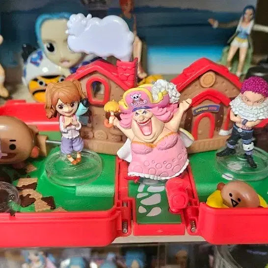 [BUNJANG] One Piece Big Mom Pirates Fruit &amp; Katakuri Diorama Figure Set / 원피스 빅맘해적단 열매  4종 pop카타쿠리 1종 피규어 디오라마 세트