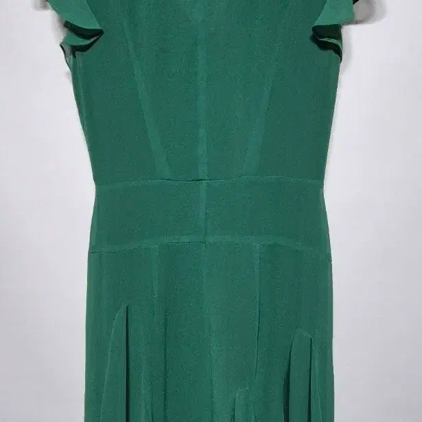 [BUNJANG] System Green Black Color-Block Flare Dress Size S / 시스템 녹색 블랙 배색 플레어 원피스 S