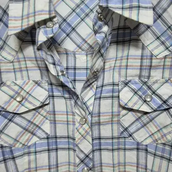 [BUNJANG] Checkered Short-Sleeve Shirt Dress Size M / 체크무늬 반팔 셔츠 원피스 M