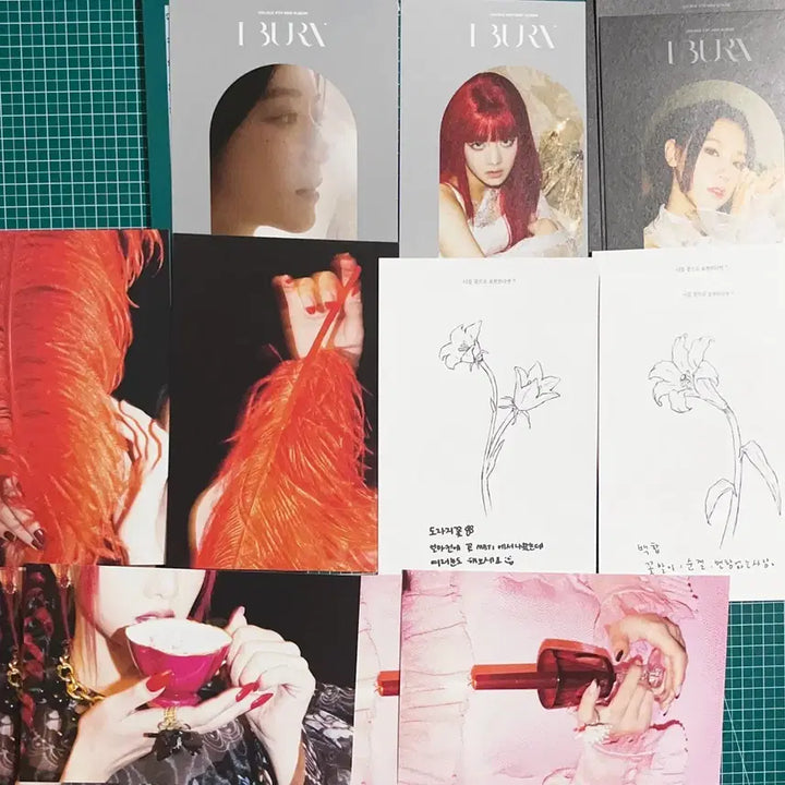 [BUNJANG] G)I-DLE I BURN Album Postcard - Miyeon, Minnie, Soyeon, Yuqi, Shuhua, Soojin / 아이들 화 iburn 앨범 엽서 미연 민니 소연 우기 슈화 수진 포카