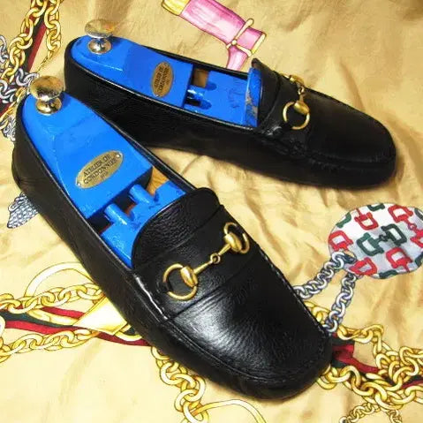 [BUNJANG] Gucci 548604 Black Calfskin Horsebit Brixton Driving Loafers / 이태리명품 구찌 548604 블랙 카프스킨 홀스빗 드라이빙 로퍼 270