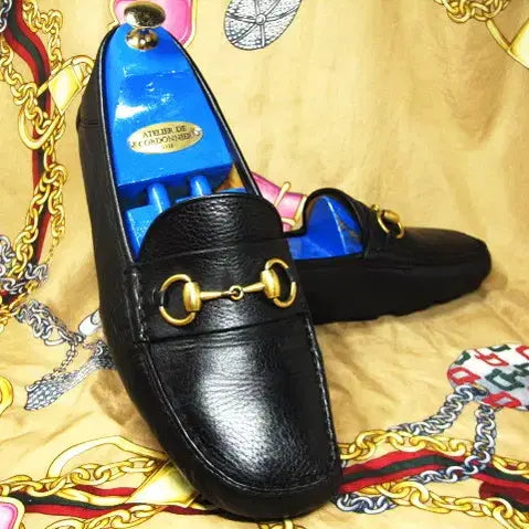 [BUNJANG] Gucci 548604 Black Calfskin Horsebit Brixton Driving Loafers / 이태리명품 구찌 548604 블랙 카프스킨 홀스빗 드라이빙 로퍼 270