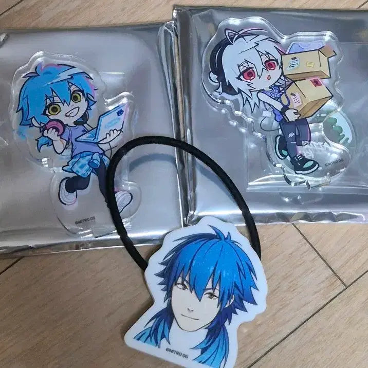 [BUNJANG] Dramatical Murder (DMMD) Aoba &amp; Night Acrylic Stand &amp; Hair Tie / 드라미디컬 머더 dmmd 아오바, 나이트 굿즈