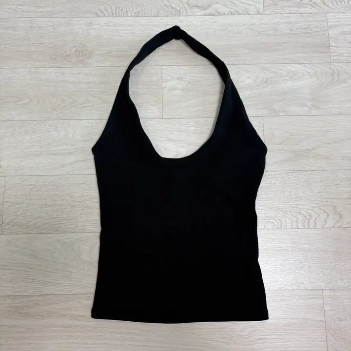 [BUNJANG] Zara Halter Neck T-Shirt Black S / 자라 홀터넥 티셔츠 블랙 s