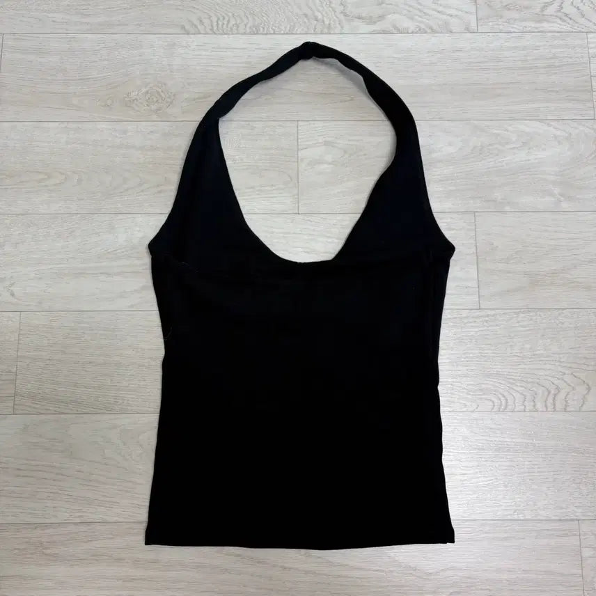 [BUNJANG] Zara Halter Neck T-Shirt Black S / 자라 홀터넥 티셔츠 블랙 s