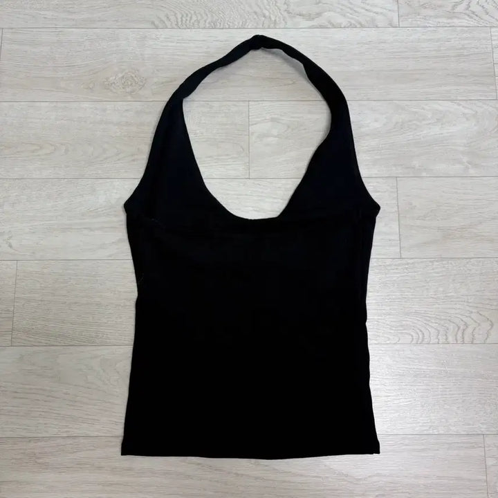 [BUNJANG] Zara Halter Neck T-Shirt Black S / 자라 홀터넥 티셔츠 블랙 s