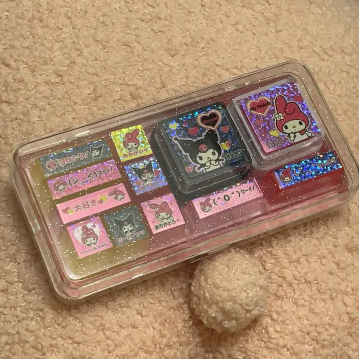 [BUNJANG] Classic My Melody &amp; Classic Kuromi Stamp Set / 고전마이멜로디 고전쿠로미 도장세트