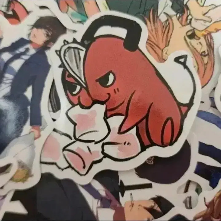 [BUNJANG] Chainsaw Man Rubber Strap Keychain (Official, Sealed) / 덤스티커)체인소맨 러버스트랩 키링 공식 미개봉