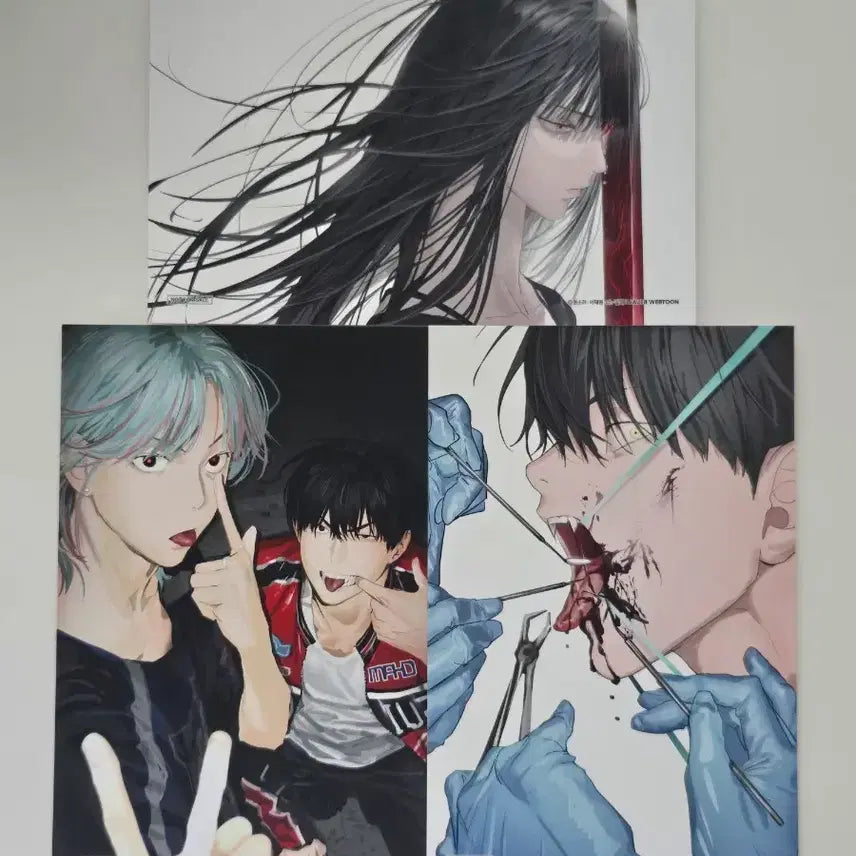 [BUNJANG] Toonique Collaboration Cafe Postcard Set (3 Types) / 별정직 공무원 투니크 콜라보카페 엽서 3종