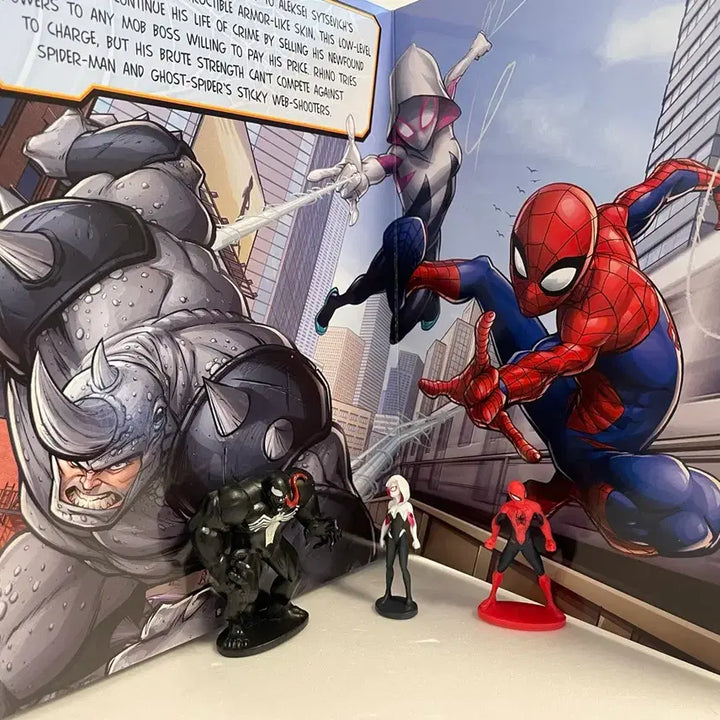 [BUNJANG] Marvel Spider-Man 2018 Activity Book with Figures / 마블 스파이더맨 2018