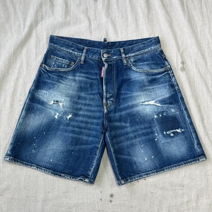 [BUNJANG] Dsquared2 Regular Damage Shorts / 디스퀘어드2 레귤러 데미지 반바지 48