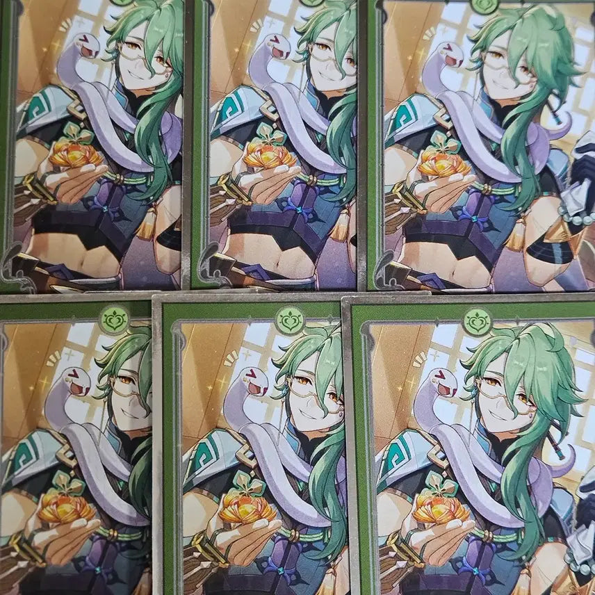 [BUNJANG] Genshin Impact Hoyoland 2025 Baizhu Fortune Cards Bundle Set / (일괄) 원신 호요랜드 2025 백출 점괘 카드