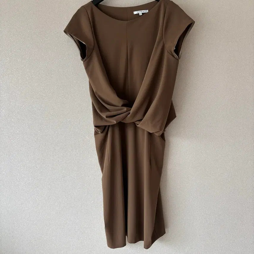 [BUNJANG] Authentic Carven Twisted Detail Midi Dress Size 42 / [정품] Carven 까르뱅 트위스트 원피스 42 사이즈