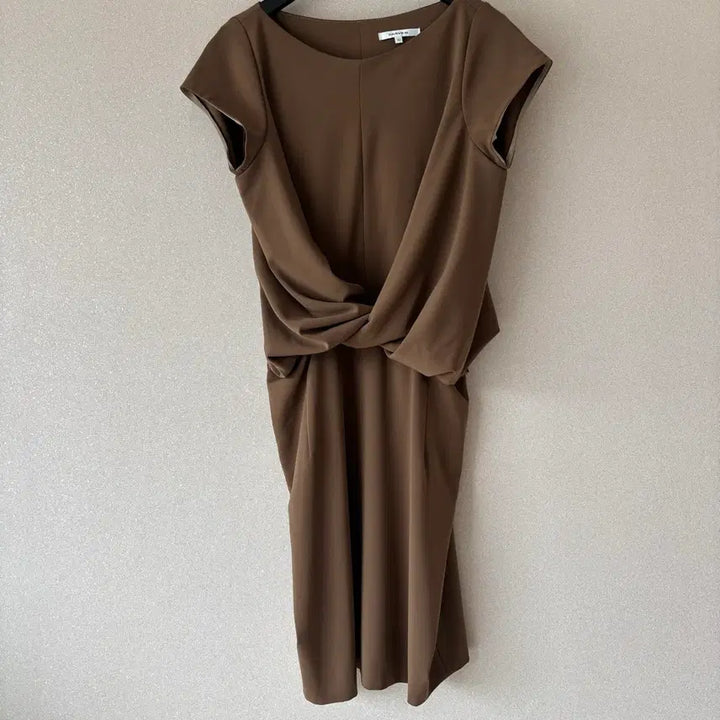 [BUNJANG] Authentic Carven Twisted Detail Midi Dress Size 42 / [정품] Carven 까르뱅 트위스트 원피스 42 사이즈