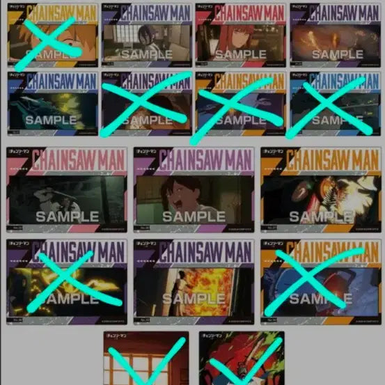 [BUNJANG] Chainsaw Man Clear Card / (교환 및 판매) 체인소맨 클리어카드