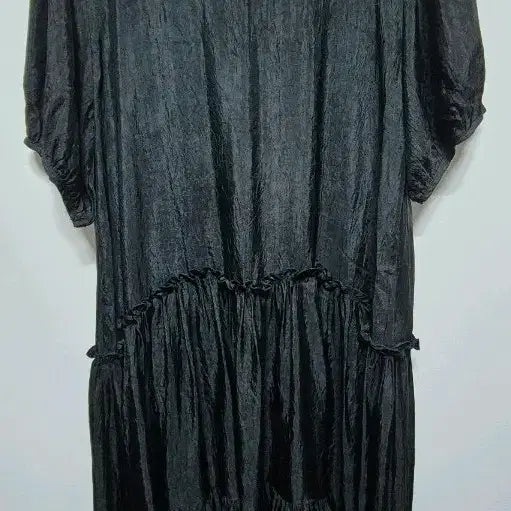[BUNJANG] Black Frill Long Dress XL / 블랙 프릴 롱 원피스 XL