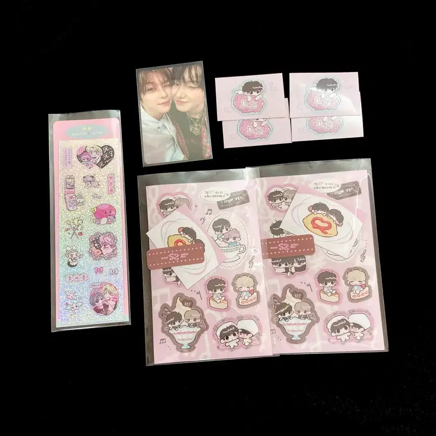 [BUNJANG] NCT WISH Sion Sakuya Unit Photocard Sticker Set / 엔시티위시 시온 사쿠야 시오빵즈 샄숀 유닛 포카 부쿠님 마론님 스티커