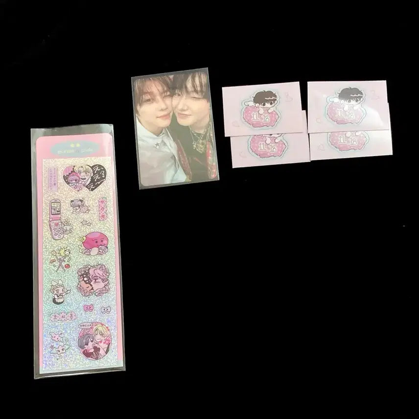 [BUNJANG] NCT WISH Sion Sakuya Unit Photocard Sticker Set / 엔시티위시 시온 사쿠야 시오빵즈 샄숀 유닛 포카 부쿠님 마론님 스티커