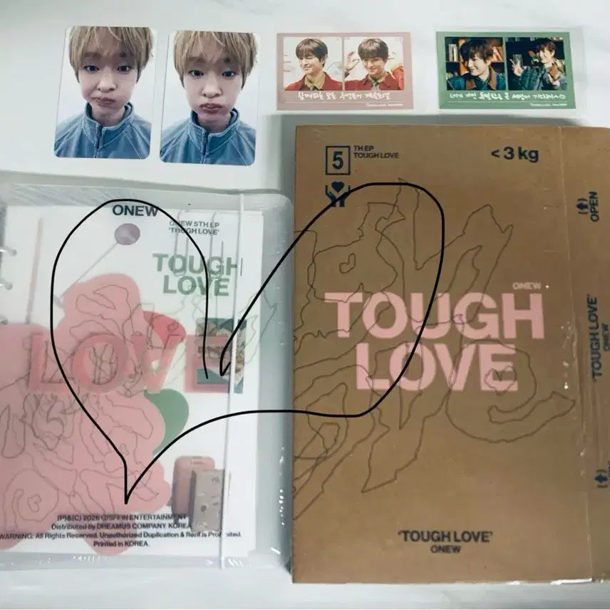 [BUNJANG] Onew TOUGH LOVE Album Sealed (Book &amp; Note Versions) / 온유 TOUGH LOVE 앨범 미개봉