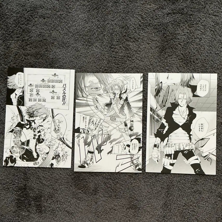 [BUNJANG] Katekyo Hitman Reborn! Hayato Gokudera Original Sketch Postcard / 고쿠데라 하야토 원화 엽서 리본 가히리 판매