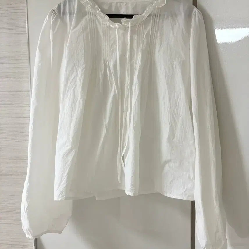 [BUNJANG] Pintuck Frill Blouse / 핀턱 프릴 블라우스