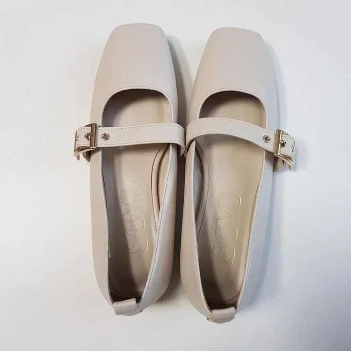 [BUNJANG] Sobo Flat Mary Jane Shoes (Beige) / 소보 플랫 메리제인 230~볼없는 235 새것