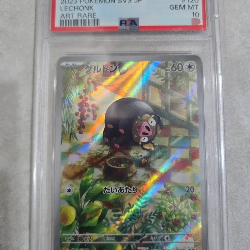[BUNJANG] Pokemon Card Leo Mong SV3 JP Art Rare 120/108 AR Grade GEM MT 10 / 2023 포켓몬카드 레오몽 SV3 JP 아트레어 120/108 AR 등급