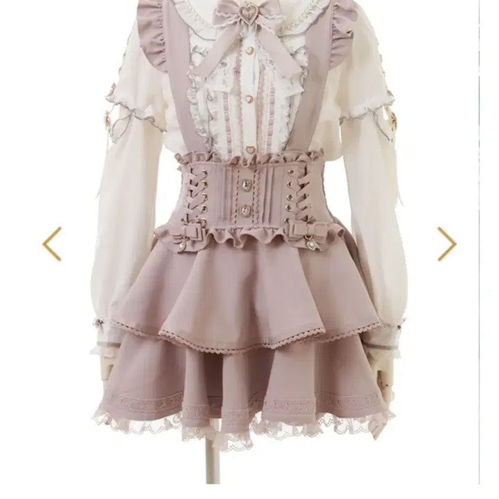 [BUNJANG] LIZ LISA Bijou Ribbon Mini Skirt / 리즈리사 비쥬 리본 스커트